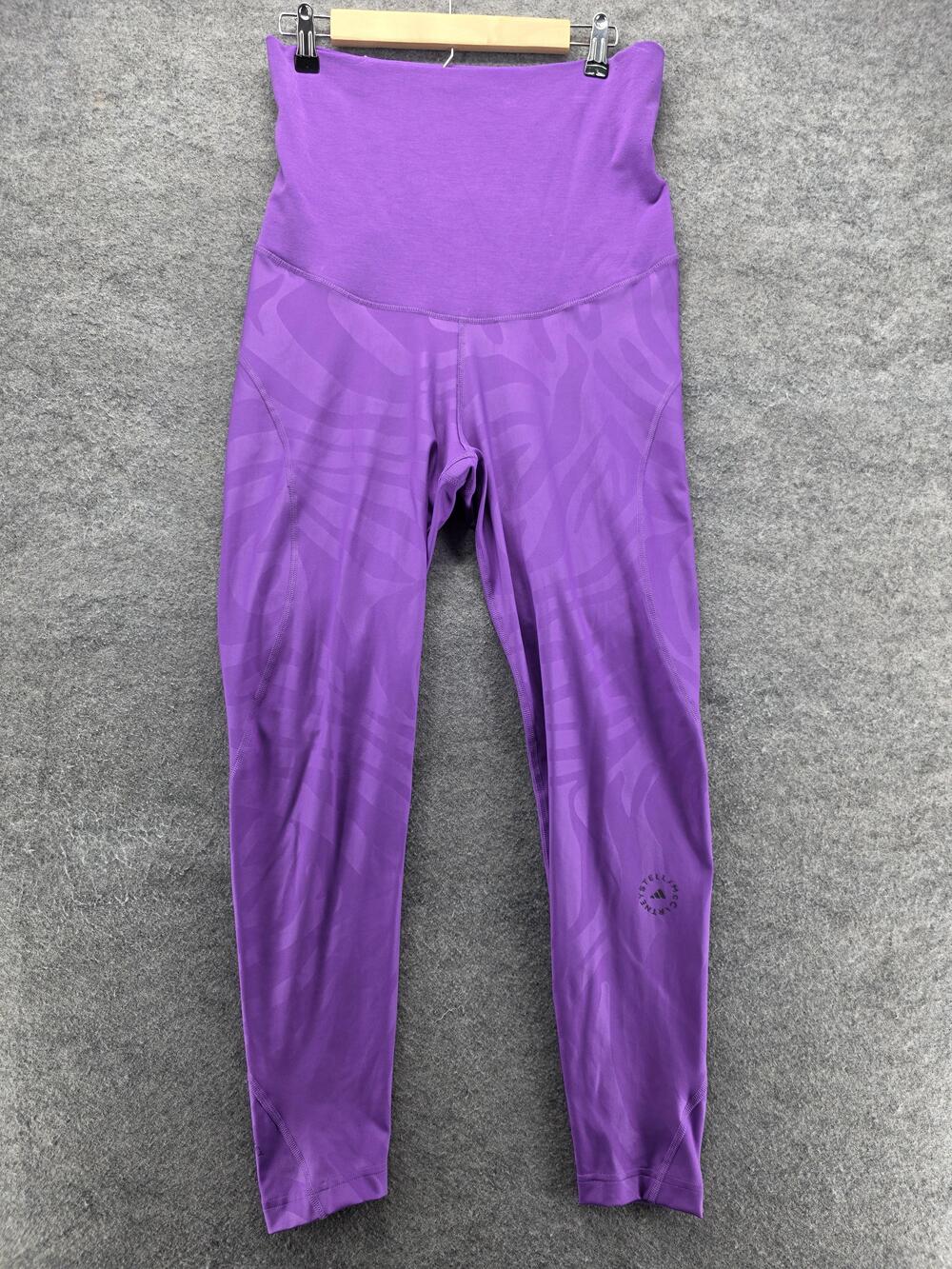 Adidas Stella McCartney Leggings Womens Large Purple High Rise Athletic HI6025
